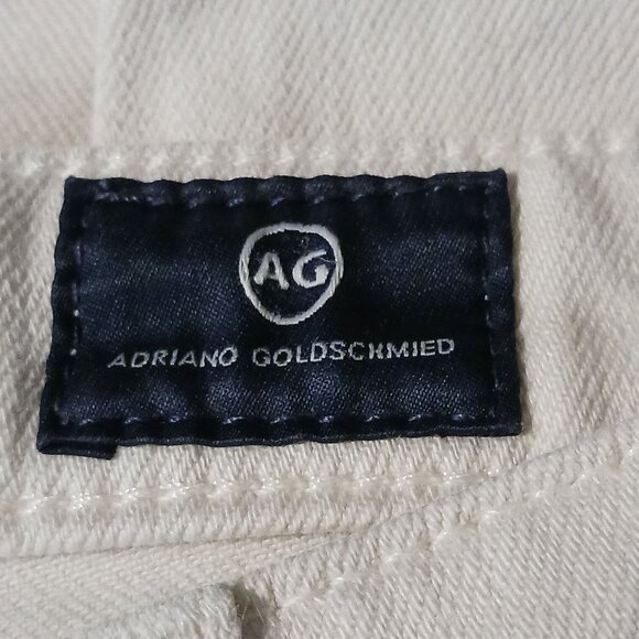 AG Adriano Goldschmied The Jodi Crop Jeans High Rise Slim Flare Cream,‎ Size 26 - Picture 11 of 12